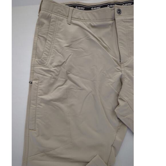 HI-TEC Mens Cross Functional Performance Pants Khaki Tan Size 40 x 32 NWOT - Picture 3 of 8